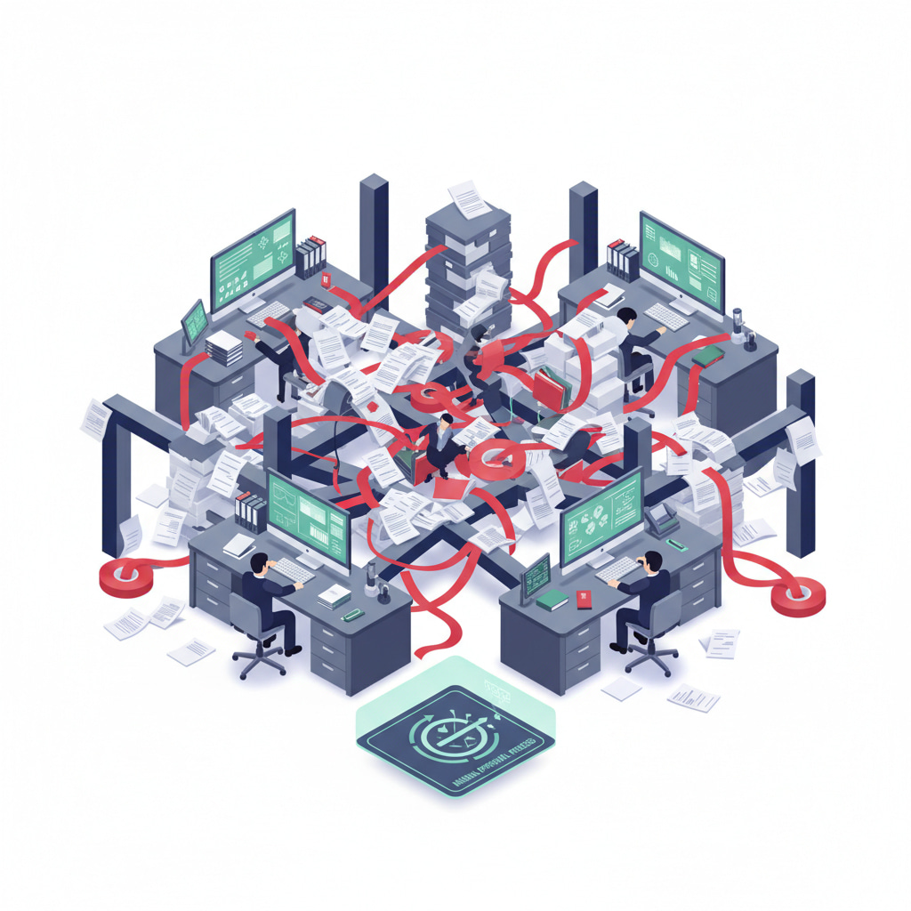 購買承認の煩雑さと統制の難しさ